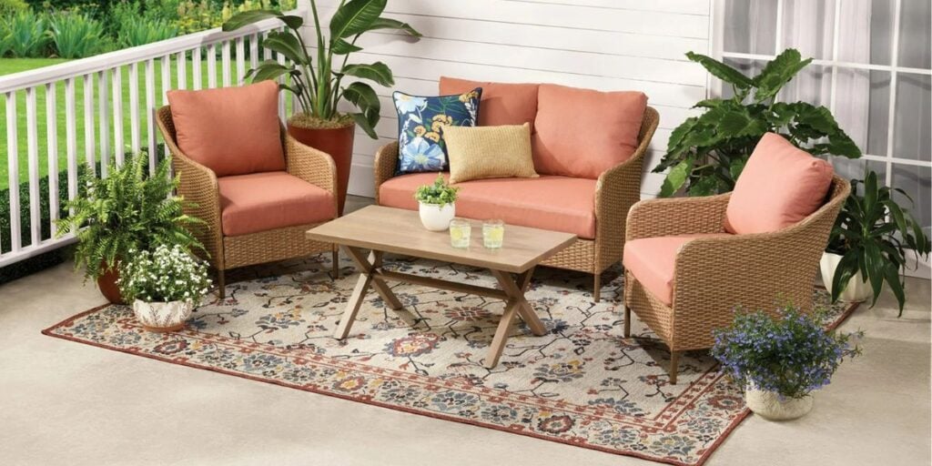 walmart terra cotta patio set