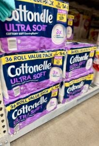 Cottonelle Ultra Soft Toilet Paper Shelf
