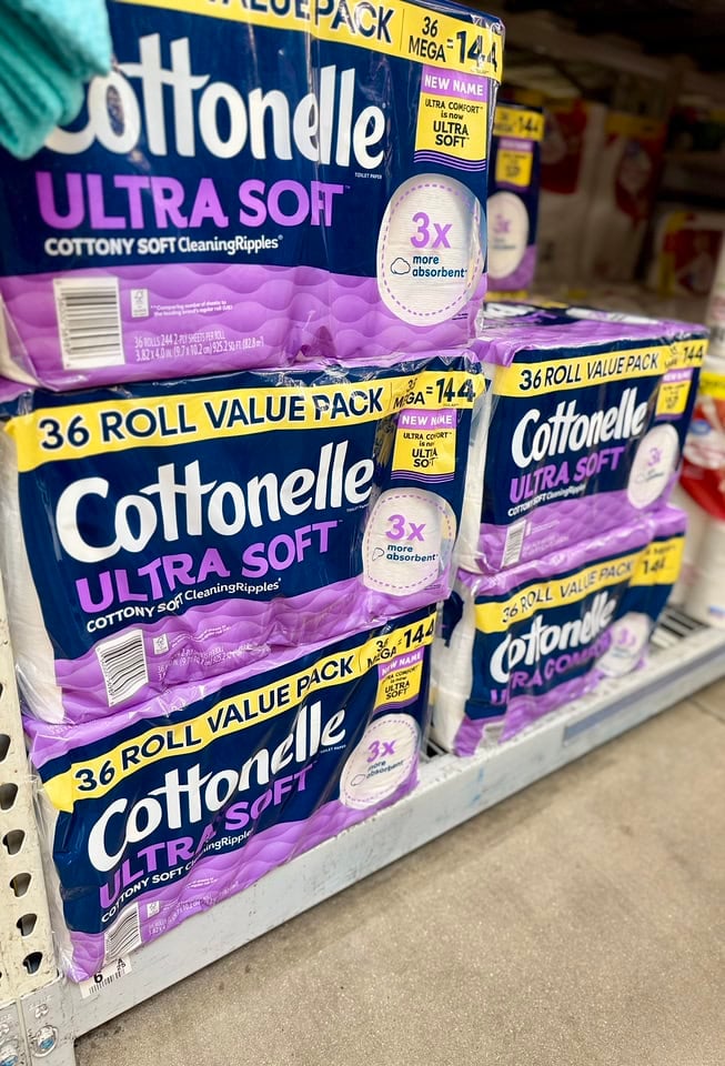 Cottonelle Ultra Soft Toilet Paper Shelf