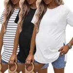 Ekouaer 3 Pack Maternity Shirts