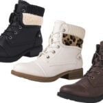GLOBALWIN Women's Combat Boots Dressy Lace Up Ankle Boots Colors