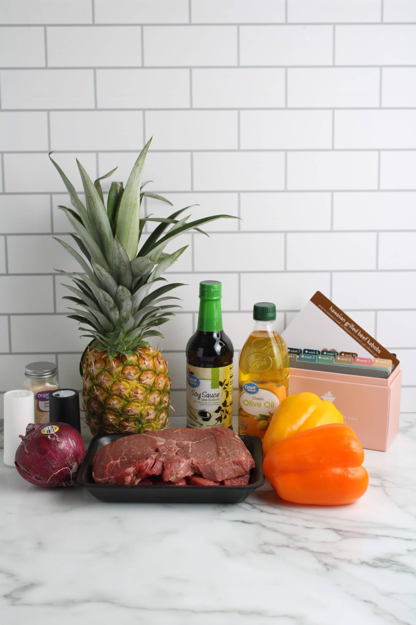 Hawaiian Grilled Beef Kabobs Ingredients
