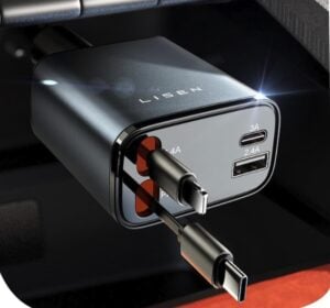 LISEN Retractable Car Charger