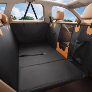MJIAIDEA Hard Bottom Car Seat Back Cover for Dogs