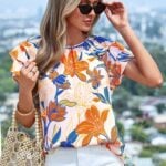 PRETTYGARDEN Boho Floral Top