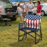 Patriotic Outdoor Foldable Rocking Chair (1)