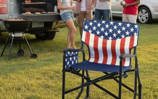 Patriotic Outdoor Foldable Rocking Chair (1)