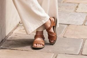 Rihero Orthopedic Arch Support Tan Sandals