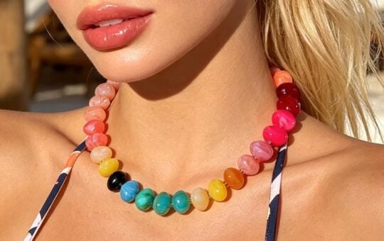 SHANTYSON Chunky Beaded Necklace