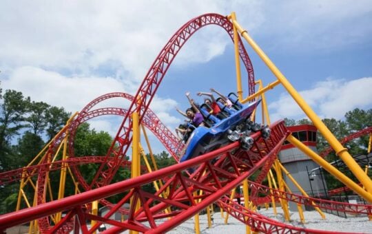 Six Flags Roller Coaster