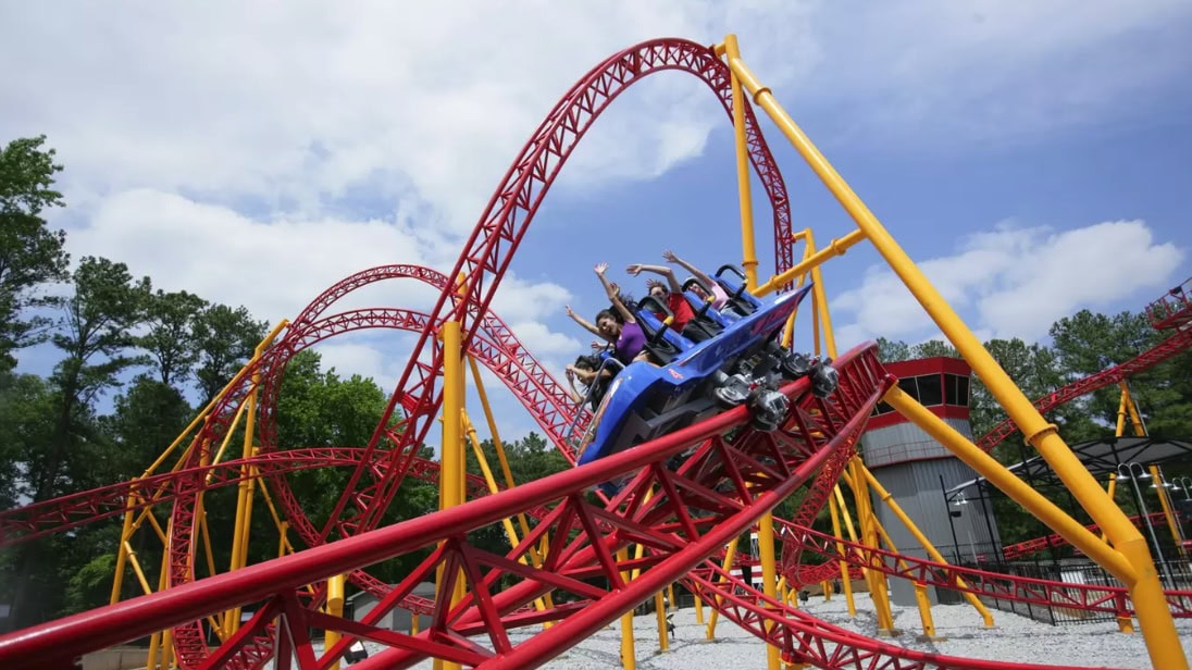 Six Flags Roller Coaster