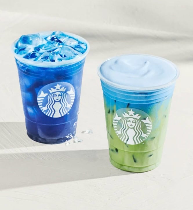 Starbucks Blue Coconot Drinks