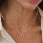Turandoss Dainty Initial Necklaces