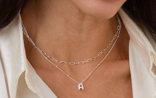 Turandoss Dainty Initial Necklaces
