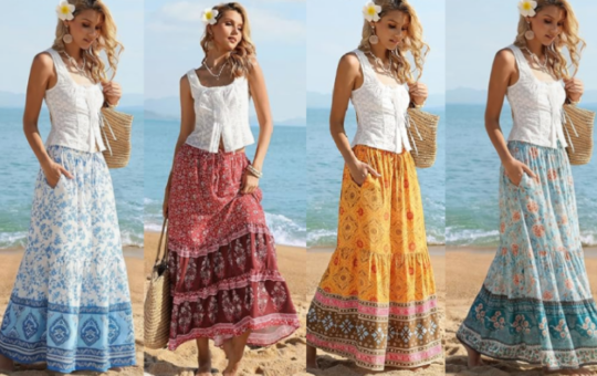 amazon floral maxi skirt