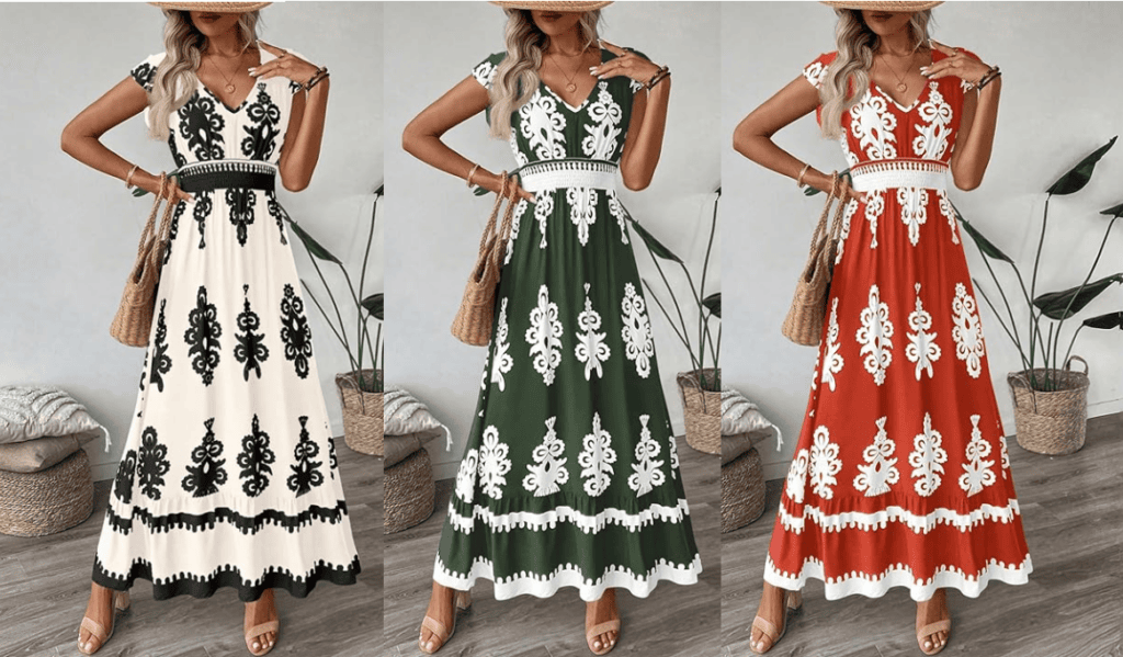 btfbm floral dress block print