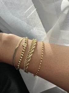 doubgood Stackable Gold Bracelets