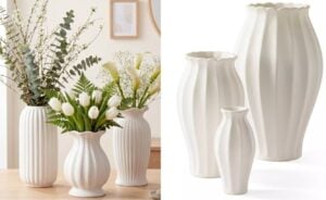 fluted vase set dupe