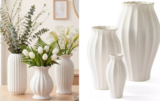 fluted vase set dupe