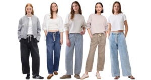 gap factory barrel jeans pull on