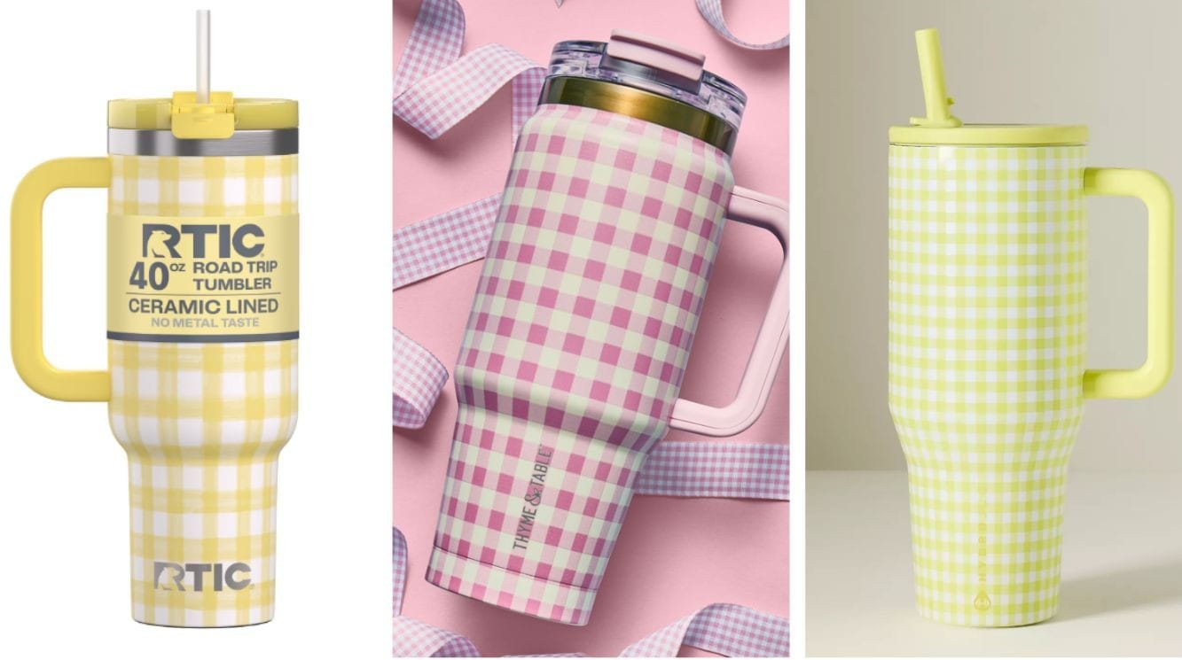 gingham tumbler dupe