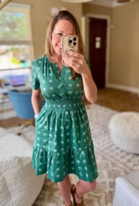 mary green dress pockets