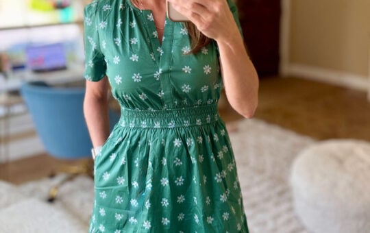 mary green dress pockets