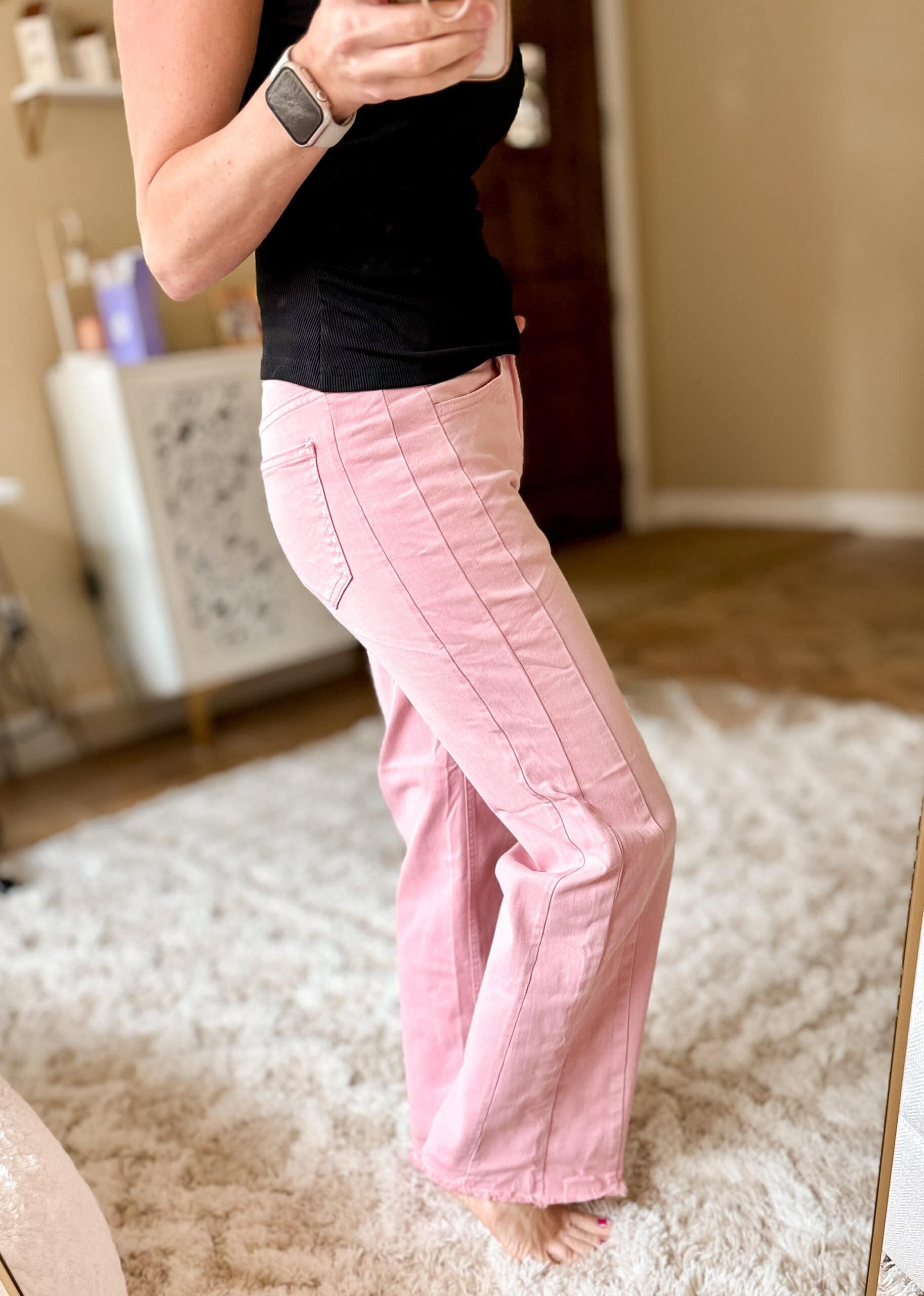 mary pink jeans