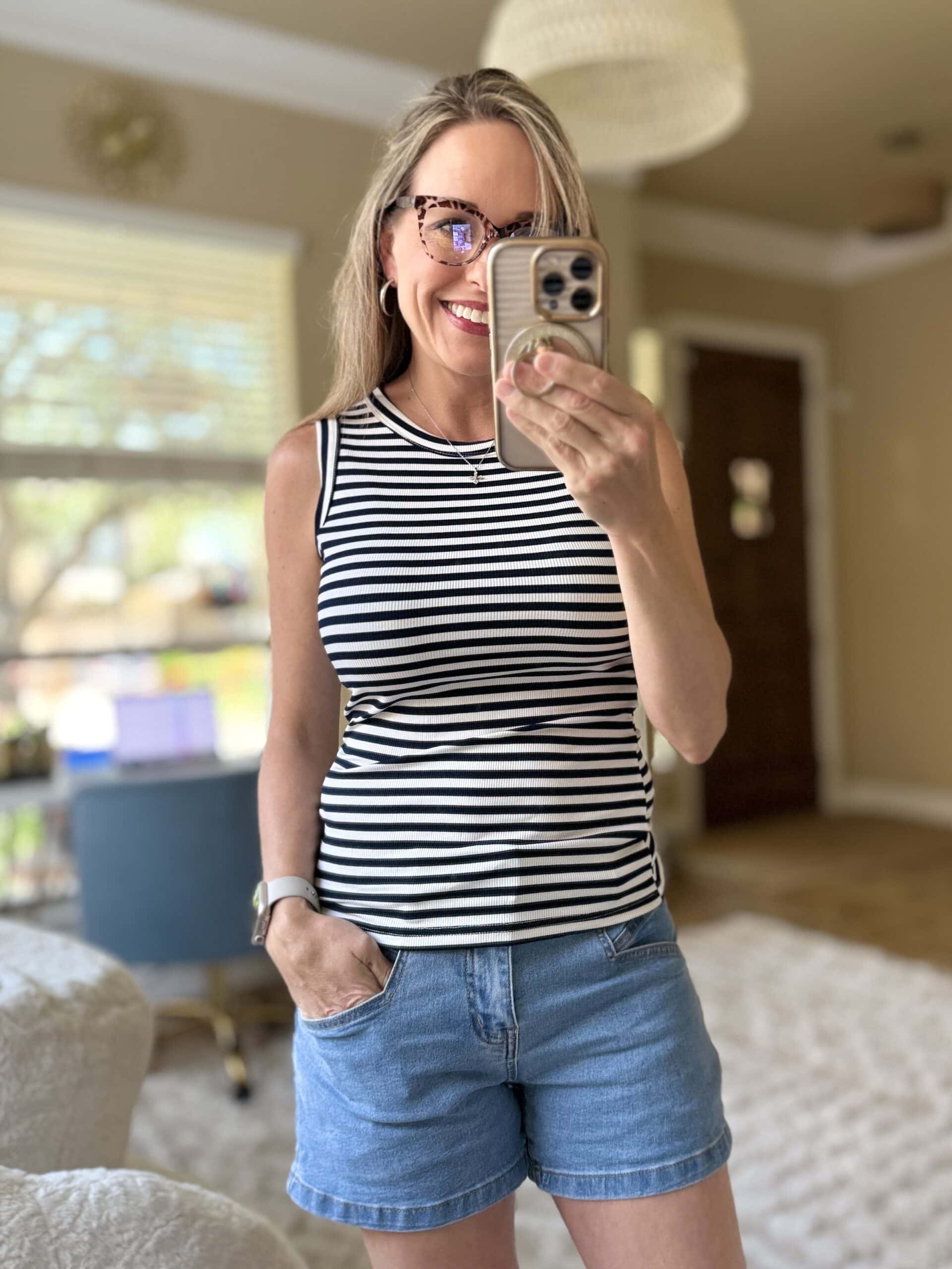 mary striped tank