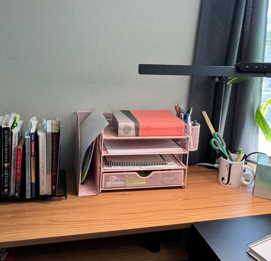 pink desk review