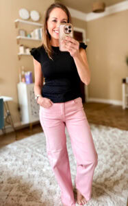 pink jeans mary