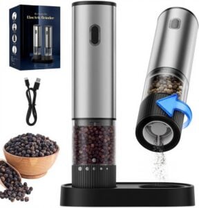 salt pepper grinder stainless steel