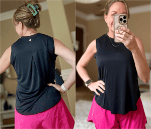 santiny workout black tops