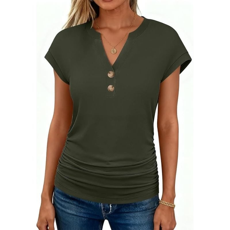 short sleeve henley top short sleeve henley top