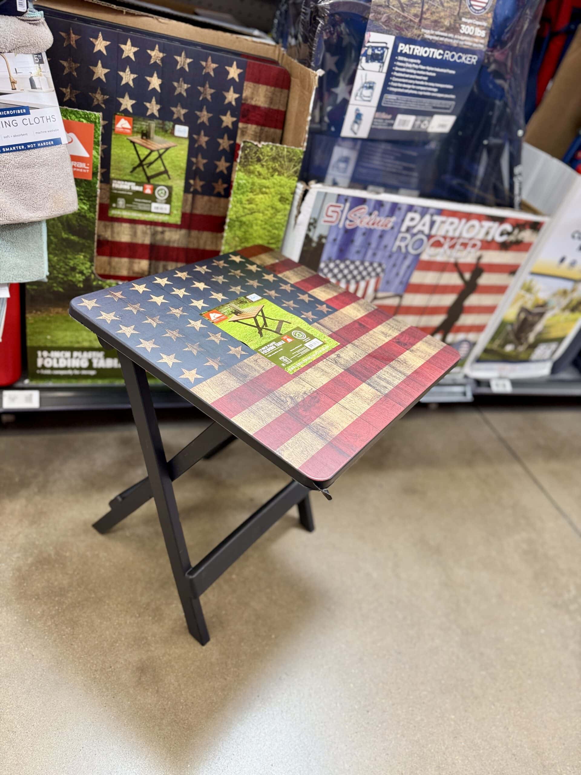 walmart flag table walmart flag table