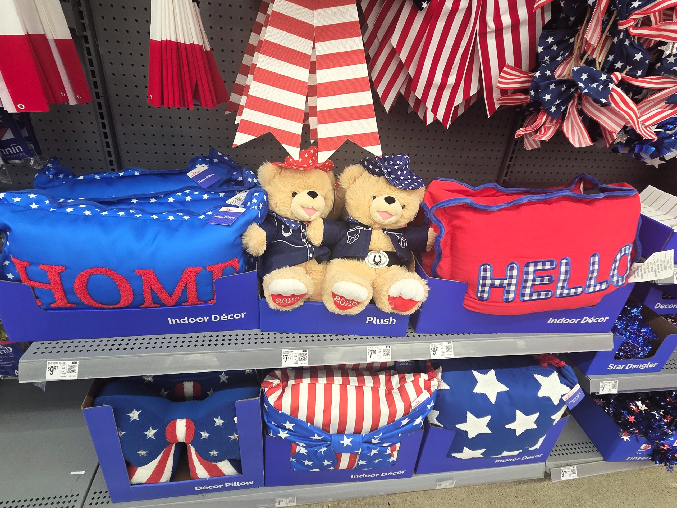 walmart patriotic decor