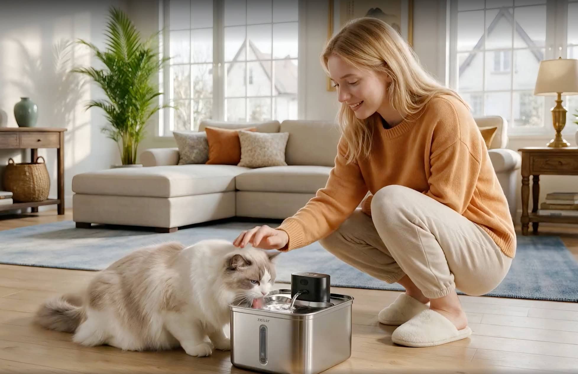 zellar cat fountains