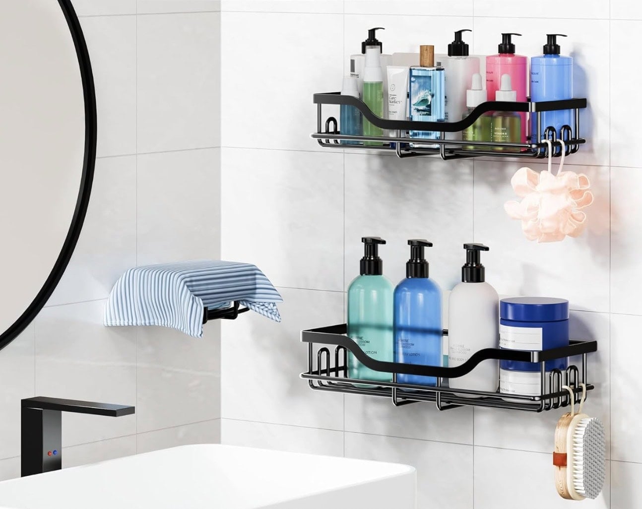3 Pack Shower Caddy with Soap Holder 3 Pack Shower Caddy with Soap Holder