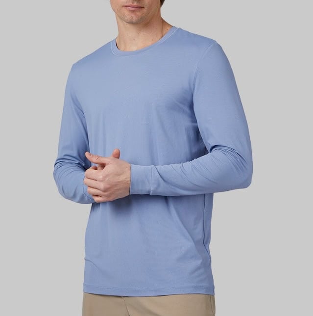 32 Degrees Men's Air Mesh Long Sleeve T Shirt