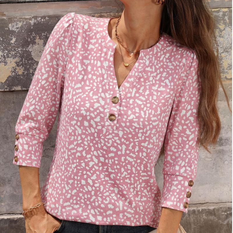quarter pink sleeve top