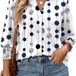3:4 sleeve wiholl blouse amazon