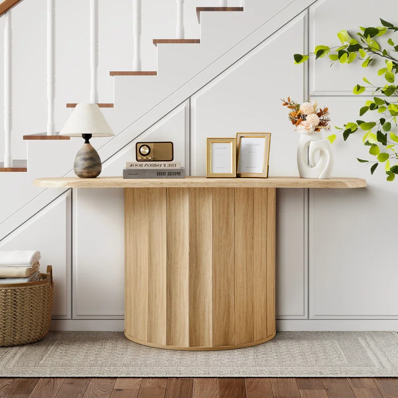 half moon entry way table