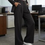 ANRABESS Women Wide Leg Dress Pants