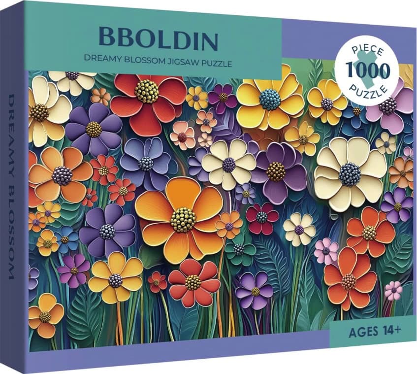 BBOLDIN Colorful Flower 1000pc Jigsaw Puzzle BBOLDIN Colorful Flower 1000pc Jigsaw Puzzle