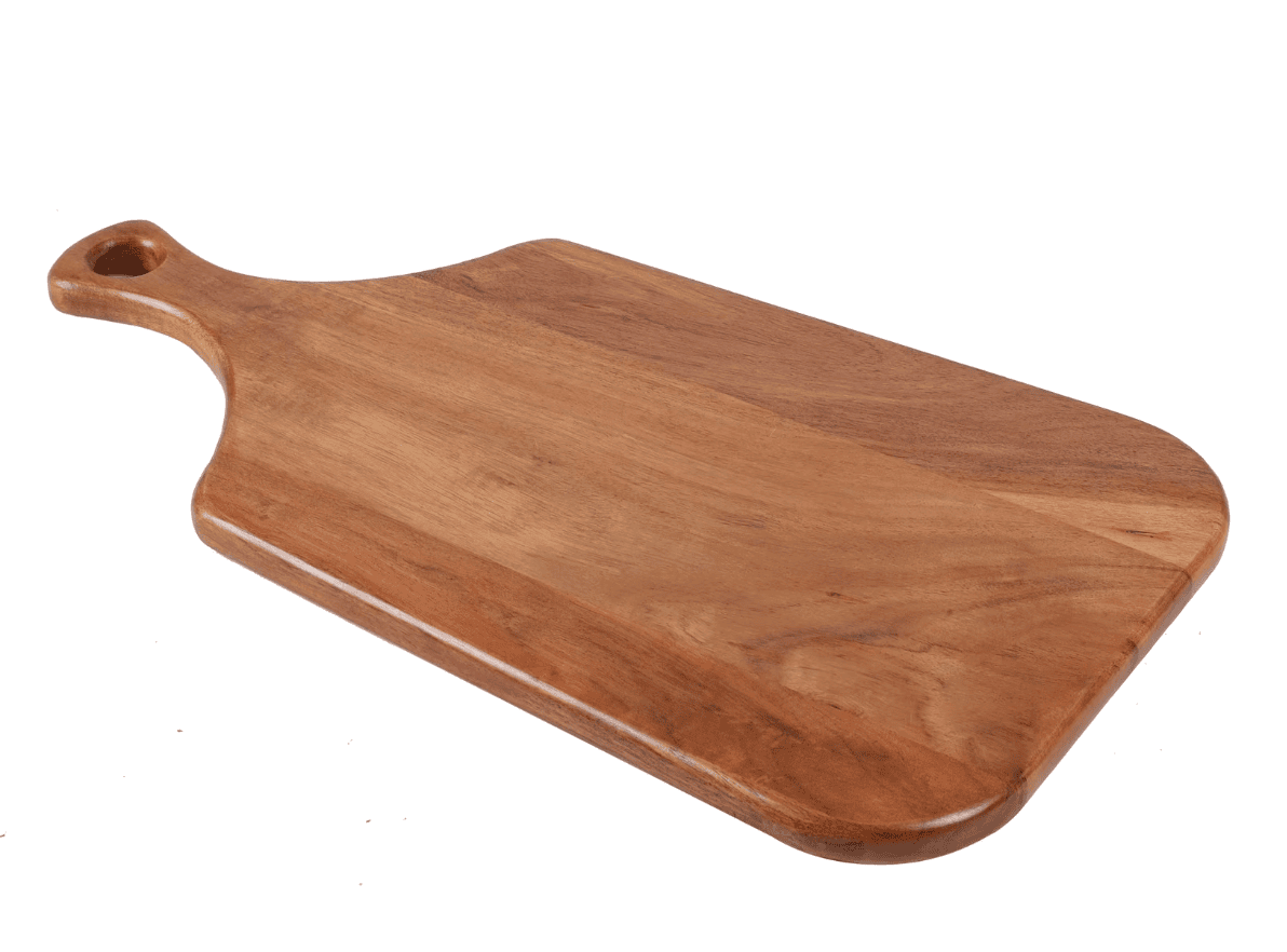 Better Homes & Gardens Acacia Wood Rectangle Serving Board with Ergonomic Handle