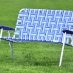 Camp & Go Blue Web Love Seat Lawn Chair 1