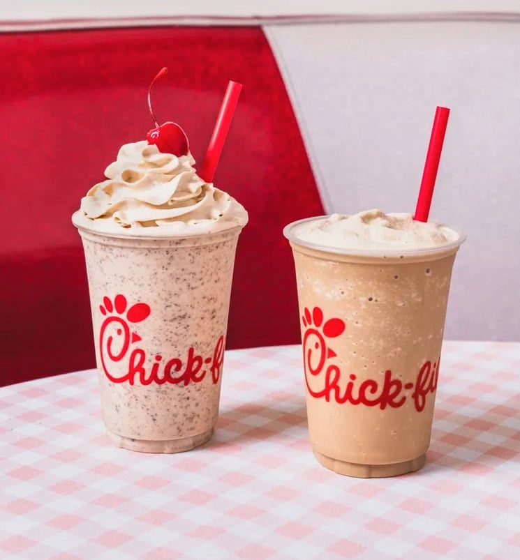 Chick fil A S’mores Milkshake Frosted Coffee