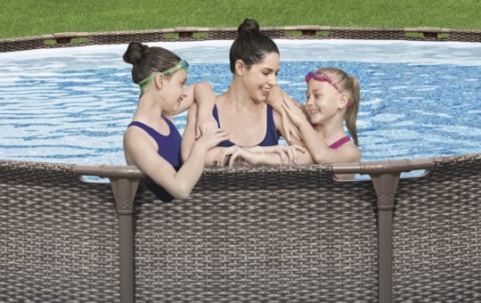 Coleman Power Steel 18 ft. x 48 in. Round Metal Frame Above Ground Pool Set
