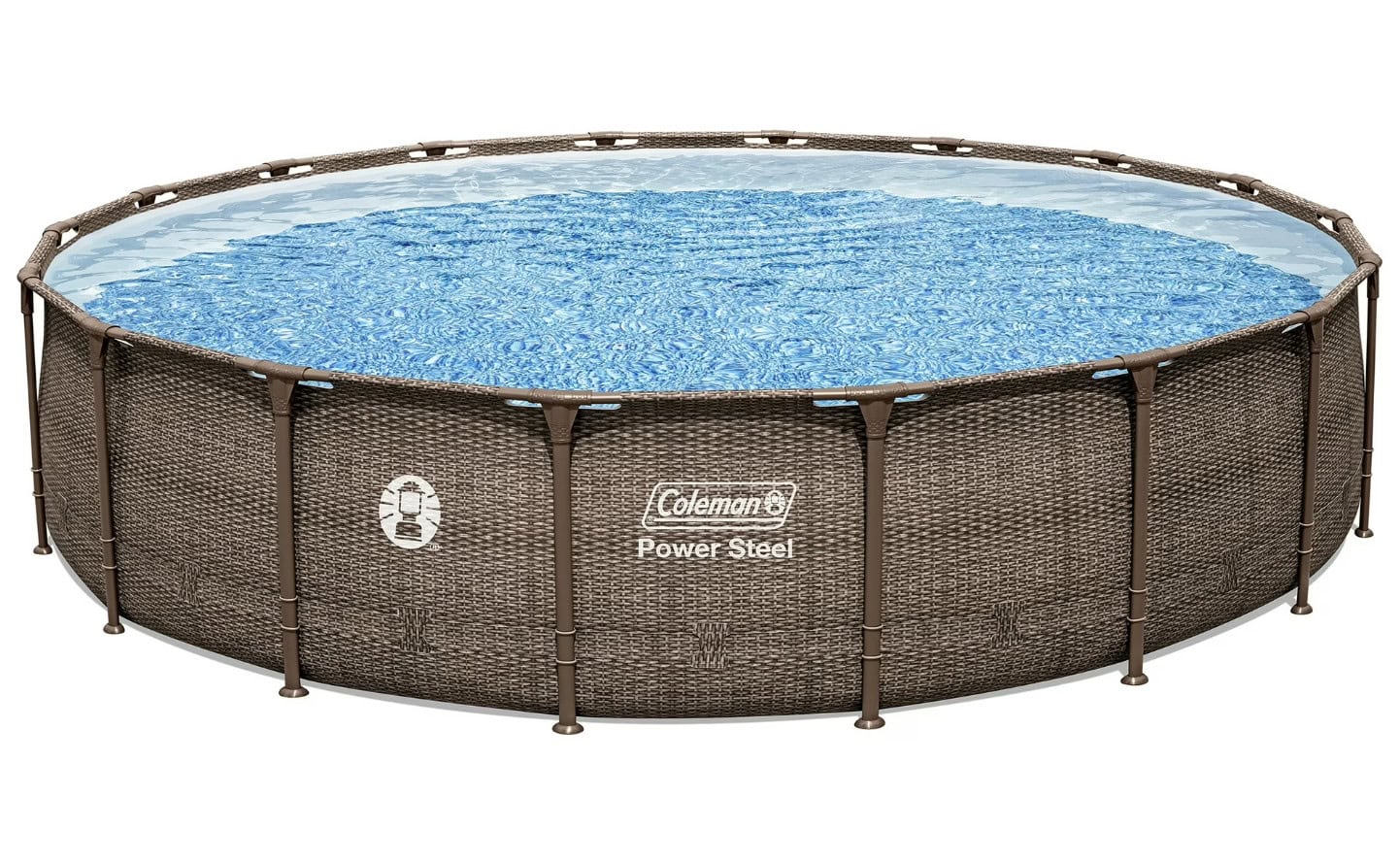 Coleman Power Steel 18 ft. x 48 in. Round Metal Frame Above Ground Pool Set