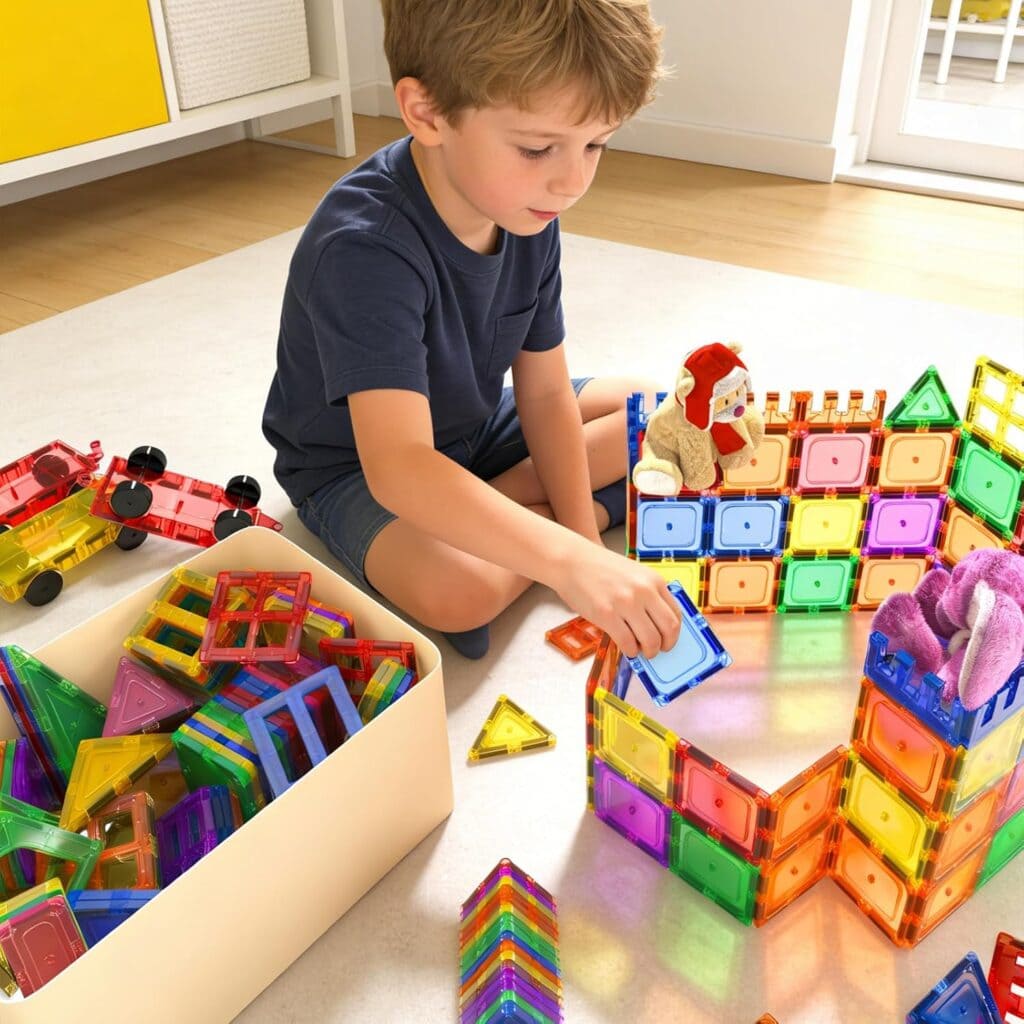 Coodoo Magnetic Tiles Kids Toys STEM 1